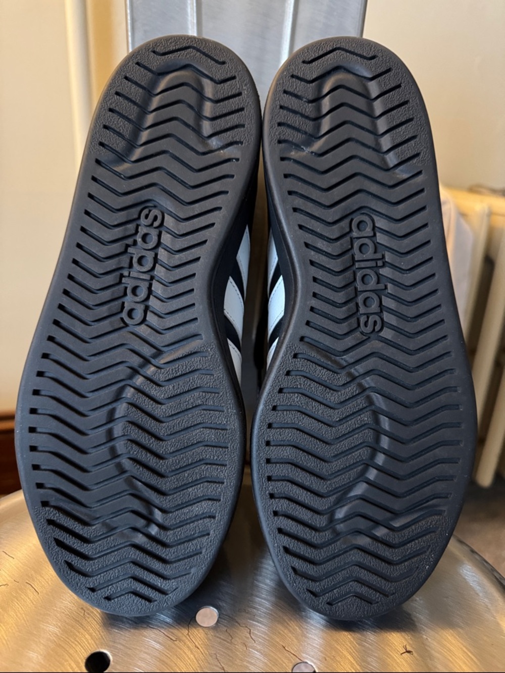 adidas Black and White Women's Sneakers - Picture 3 of 7